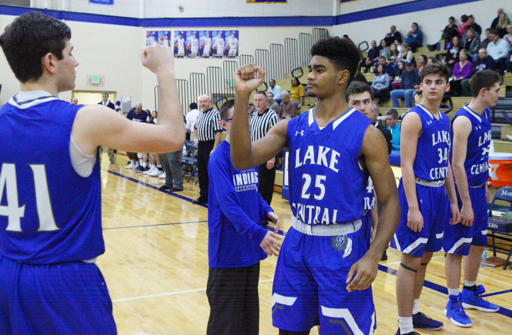 Gallery: Lake Central at Marquette Catholic boys basketball